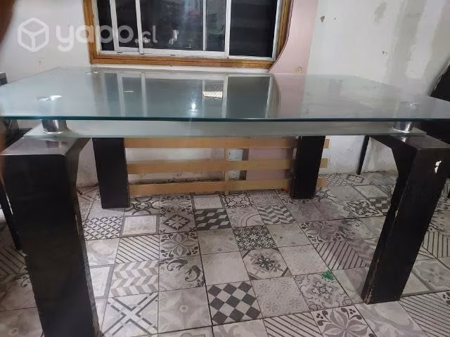 Mesa de vidrio templada