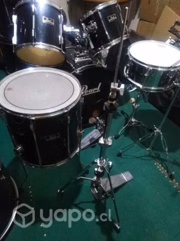 Batería pearl export ochentera con afinadores larg - Imagen 4