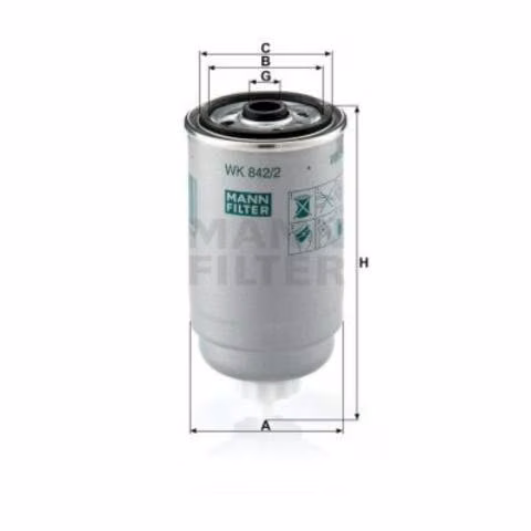 Filtro de Combustible Mann Filter WK842/2 - Imagen 2