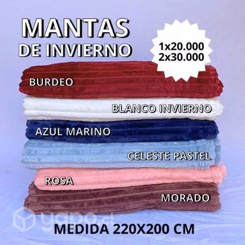 Mantas/frazadas de invierno