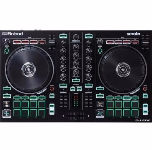 Controlador Dj Roland Dj-202 Negro De 2 Canales
