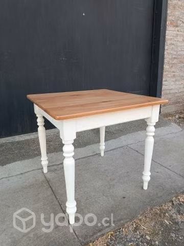 Mesa Chilena Madera Preciosa 90x90 cm