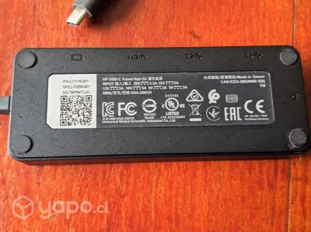 Hub USB HP Travel Hub G2, USB-C a VGA, HDMI - Imagen 5