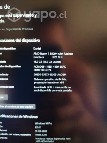 notebook lenovo gama alta por fuerza mayor