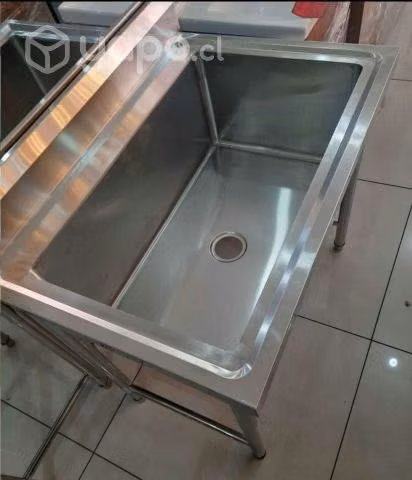 Lavafondo grande acero inox