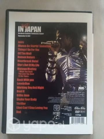 Michael jackson live bad in japan dvd