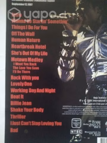Michael jackson live bad in japan dvd