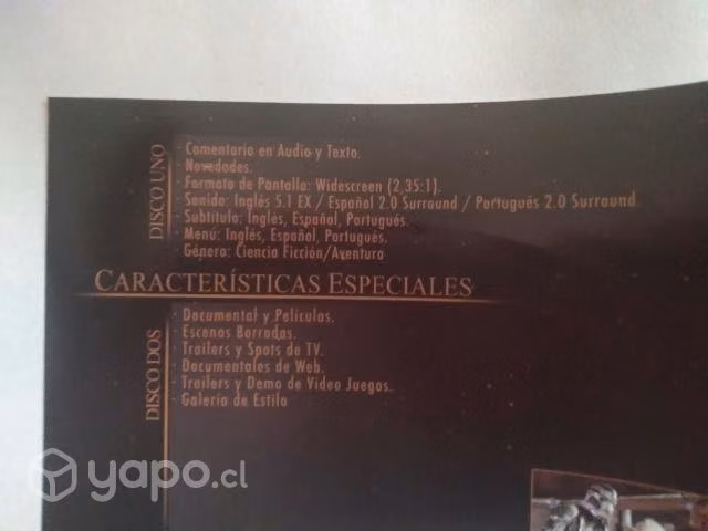 Star wars la venganza de los sith dvd