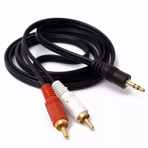 Cable de audio 3.5 a 2 rca de 1,5 mts