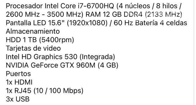 LENOYO y700 - Imagen 3