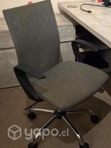 Silla de escritorio ajustable de altura Gris oscu - Imagen 2