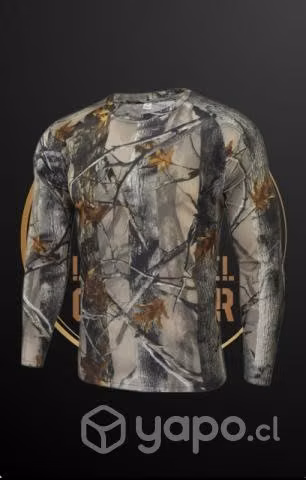 Polera Manga Larga camuflada