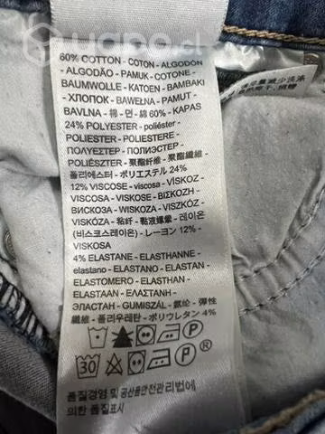 Jeans Elásticado Marca Levis 711 Skinny Talla 28