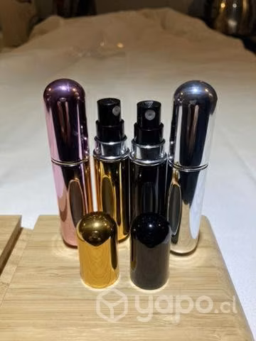 Atomizador recargable de perfume. Pack 4 botellas