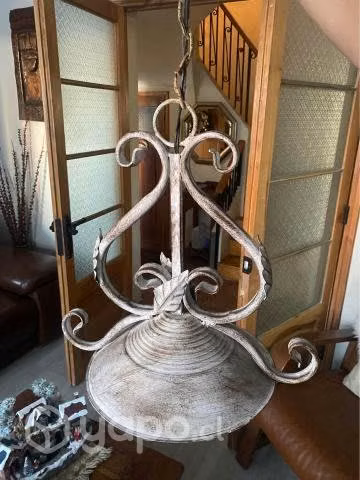 Hermosa lampara fierro colgante