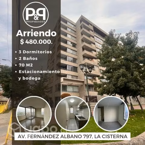 Acogedor depto 3D 2B 1E y bodega M El Parrón