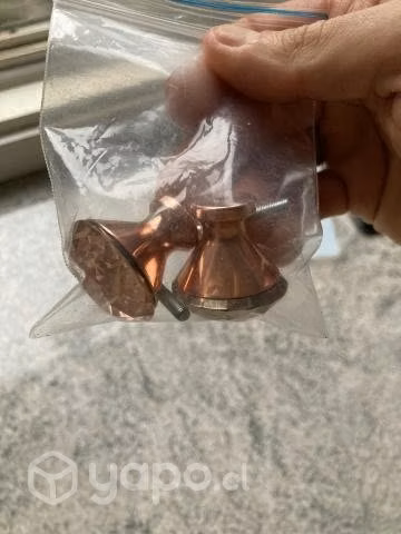 2 Tiradores de cristal