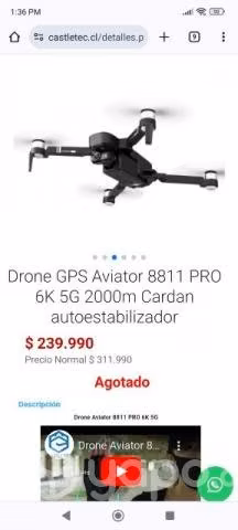 Dron aviator 8811 semi profesional