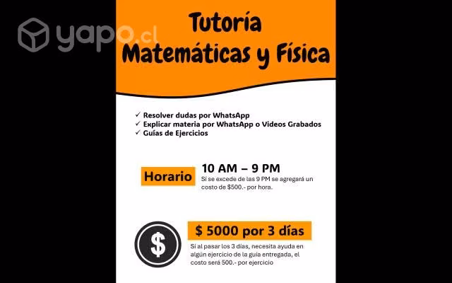 Tutoría Matematica y Física