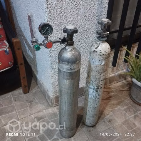Cilindro de oxígenos portatiles