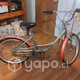 Bicicleta de paseo con canastillo