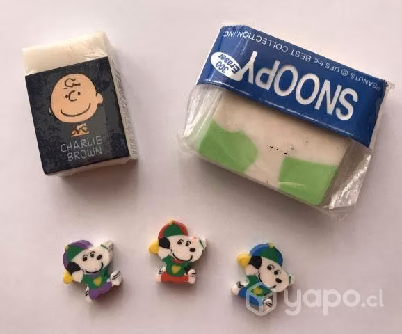 Lote coleccionable de gomas de Snoopy - Imagen 2