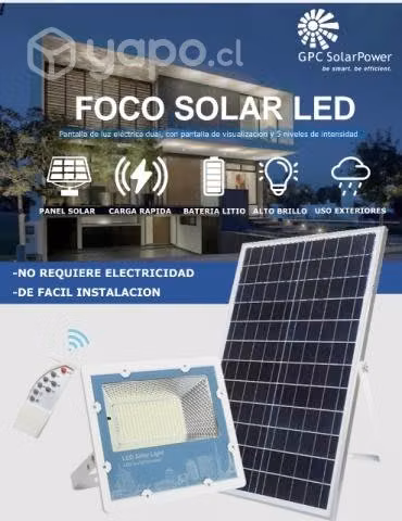 Foco solar led