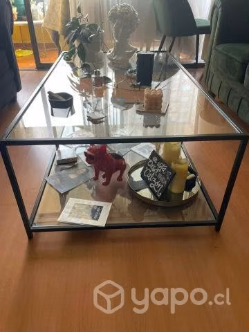 Mesa de centro de vidrio
