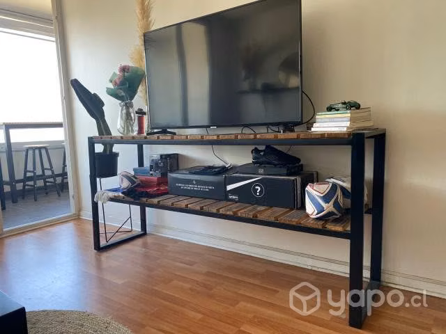 Mueble rack para TV (fierro y madera) - Imagen 3