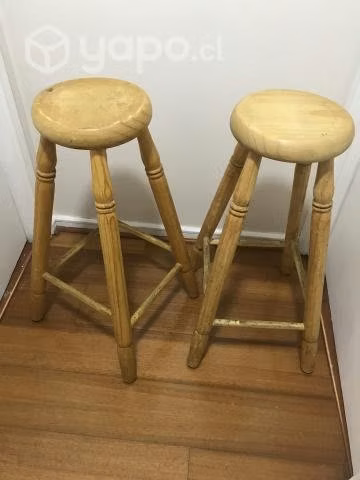 Banquetas de madera