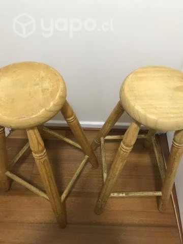 Banquetas de madera