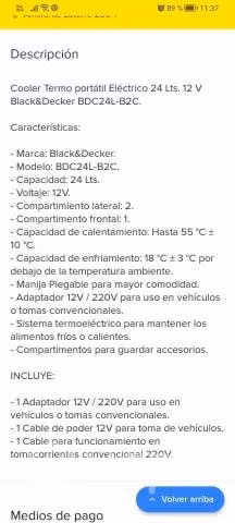 Cooler Black+Decker solo 220v - Imagen 2