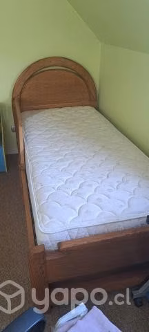 Cama de madera 1 plaza