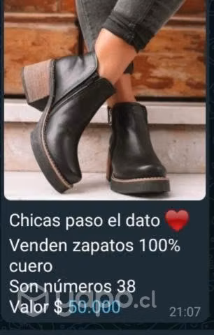 Botines nuevo 100% cuero ideales para la lluvia