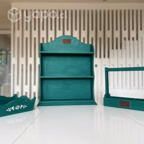 Repisa para especieros, porta tés y servilletero - Imagen 2