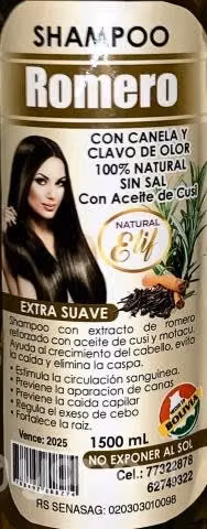 Shampoo de romero / anti caída