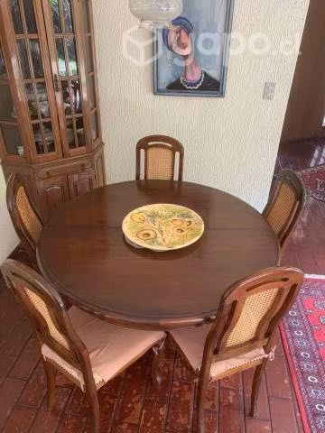 Comedor de nogal 6 sillas - Imagen 4