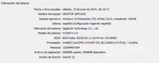 Pc gama media(sin fuente de poder)