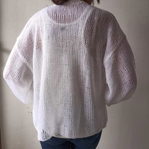Chaleco oversize blanco - Imagen 3