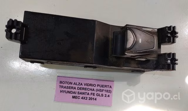 Boton AlzaVidrio Puerta Tras Der (HSF182) Santa Fe