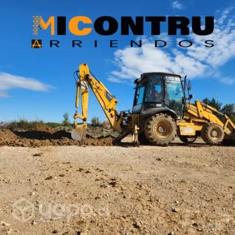 Arriendo de retro excavadoras