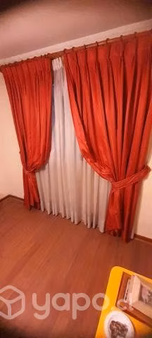 4 Cortinas color excelente estado - Imagen 2
