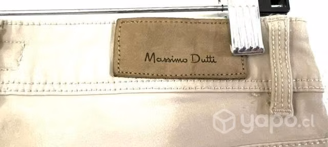Pantalón Elásticado Marca Massimo Dutti 36/38 - Imagen 5