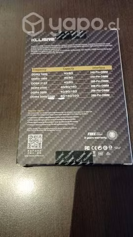 2 ram 8gb 3200 mhz KILLSRE