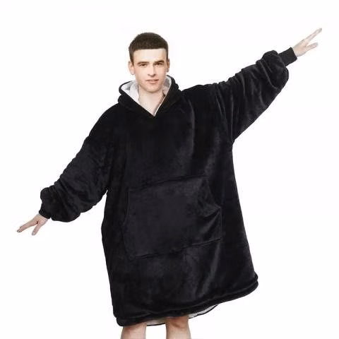 Poleron Sherpa Negro Talla Unica - Imagen 3