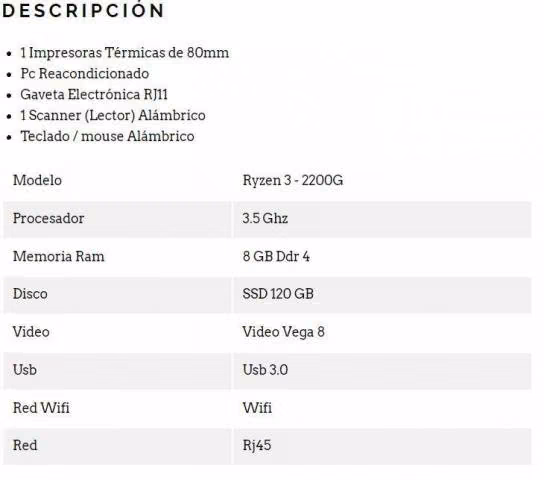 POS Punto de Venta Completo