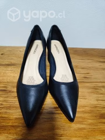 Zapato cuero negro. - Imagen 2