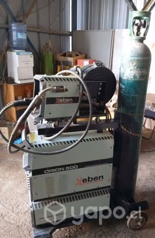 Maquina de soldar KEBEN 500 AMP. MUY POCO