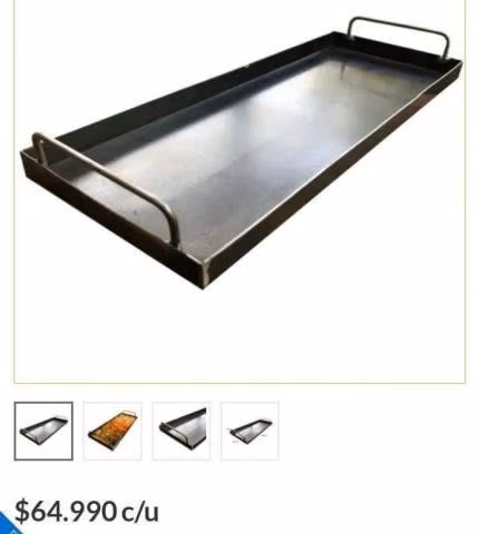 Plancha churrasquera nueva kas 80x40cm