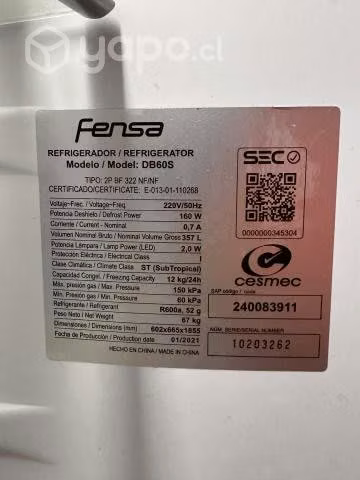 Refrigerador Fensa